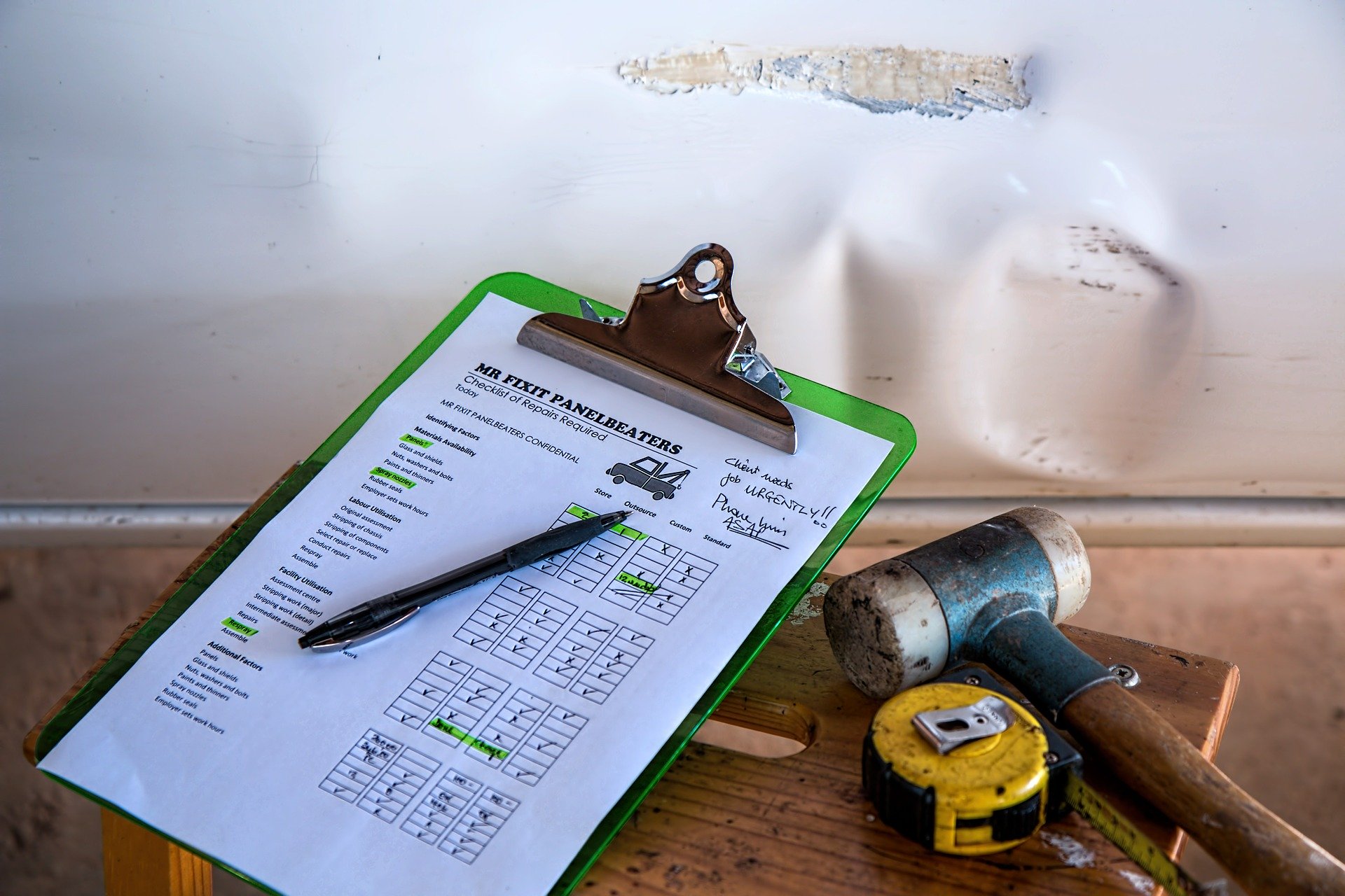 Travaux de rénovation checklist