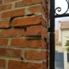 rénovation fissure pilier en brique de soutien portail Soustons